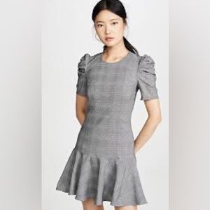 NWOT Amanda Uprichard glen plaid Bekah dress Medium M Revolve